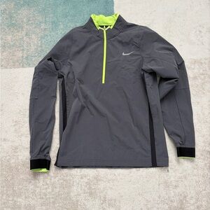 Nike Men's Performance Jacket in Gray with Neon Highlights